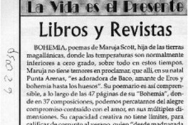 Libros y revistas  [artículo] Carlos René Ibacache