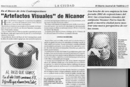 "Artefactos visuales" de Nicanor  [artículo]