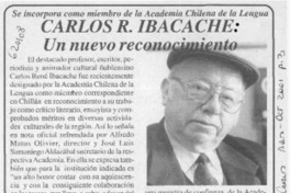 Carlos R. Ibacache  [artículo]