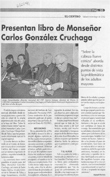 Presentaron libro de Monseñor Carlos González Cruchaga  [artículo] Manuel Herrera