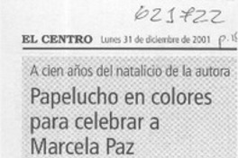 Papelucho en colores para celebrar Marcela Paz  [artículo]