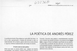 La poética de Andrés Pérez
