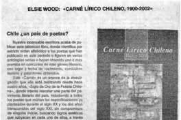 Elsie Wood, "Carné lírico chileno, 1900-2002"