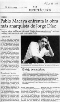 Pablo Macaya enfrenta la obra más anarquista de Jorge Díaz