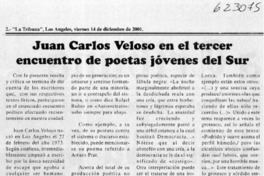 Juan Carlos Veloso en el tercer encuentro de poetas jóvenes del sur