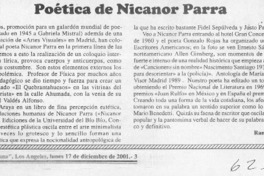 Poética de Nicanor Parra