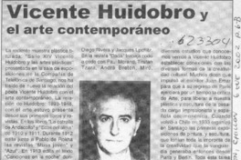 Vicente Huidobro y el arte contemporáneo