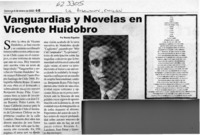 Vanguardias y novelas en Vicente Huidobro