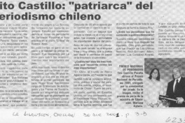 Tito Castillo, "patriarca" del periodismo chileno