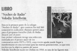 "Noches de radio" Volodia Teitelboim