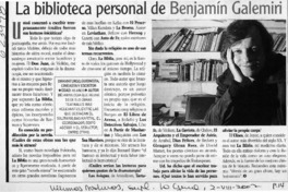 La biblioteca personal de Benjamín Galemiri