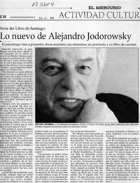 Lo nuevo de Alejandro Jodorowsky