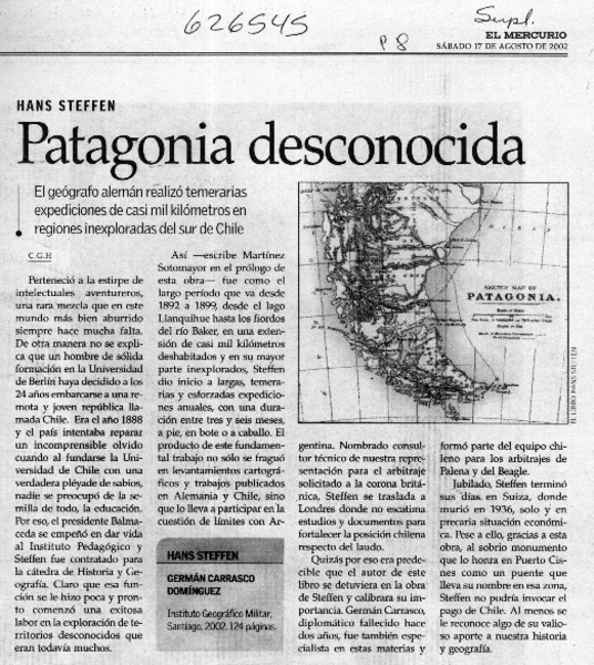Patagonia desconocida  [artículo] C. G. H.