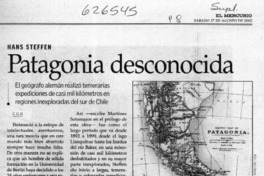 Patagonia desconocida  [artículo] C. G. H.