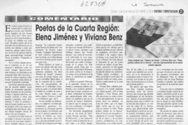 Poetas de la cuarta región, Elena Jiménez y Viviana Benz
