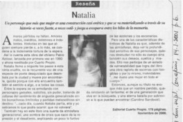 Natalia  [artículo] Carolina Sandoval