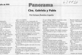 Ciro, Gabriela y Pablo  [artículo] Enrique Ramírez Capello