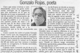 Gonzalo Rojas, poeta  [artículo] Iván Contreras R.