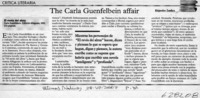 The Carla Guelfenbein affair  [artículo] Alejandro Zambra