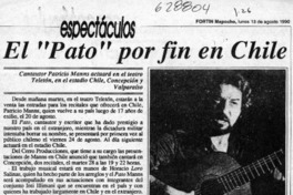 El "Pato" por fin en Chile  [artículo]