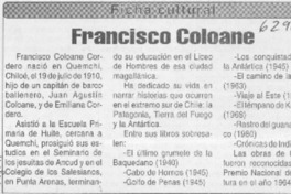 Francisco Coloane  [artículo]