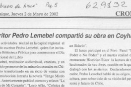 Escritor Pedro Lemebel compartió su obra en Coyhaique  [artículo]