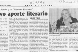 Nuevo aporte literario  [artículo] Loreto Bustos