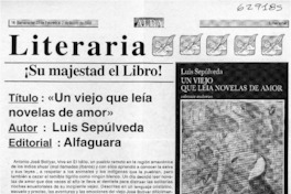 "Un viejo que leía novelas de amor"  [artículo] Luis Paz