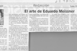 El arte de Eduardo Meissner  [artículo] Ramón Riquelme