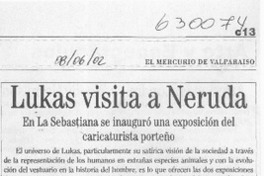 Lukas visita a Neruda  [artículo]