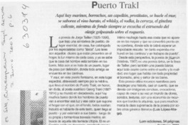 Puerto Trakl  [artículo] Luis López-Aliaga