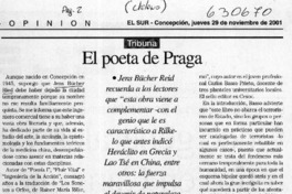El poeta de Praga  [artículo] Sergio Ramón Fuentealba