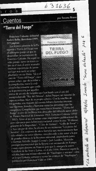 "Tierra del fuego"  [artículo] Susana Bravo