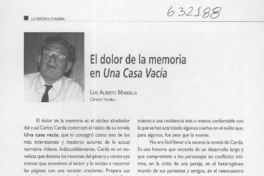 El dolor de la memoria de Una Casa Vacía  [artículo] Luis Alberto Mansilla