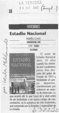 Estadio Nacional  [artículo] Carlos Maldonado