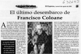 El último desembarco de Francisco Coloane  [artículo]