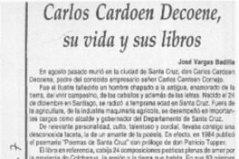 Carlos Cardoen Decoene, su vida y sus libros  [artículo] José Vargas Badilla