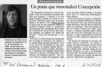 Un poeta que inmortalizó Concepción  [artículo]