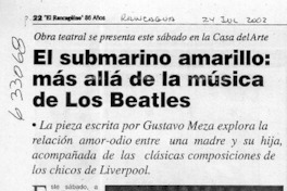 El submarino amarillo, más allá de la música de Los Beatles  [artículo] Patricio Rodríguez