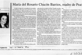 María del Rosario Chacón Barrios, madre de Prat  [artículo] Sara Vial
