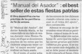 "Manual del asador chileno", el best seller de estas fiestas patrias  [artículo]