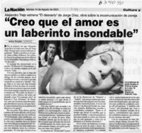 "Creo que el amor es un laberinto insondable"  [artículo] Andrea González
