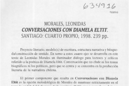 Conversaciones con Diamela Eltit  [artículo] Jorge Scherman Filer