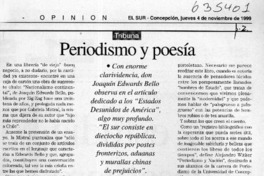 Periodismo y poesía  [artículo] Sergio Ramón Fuentealba