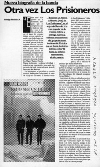 Otra vez Los Prisioneros  [artículo] Rodrigo Pincheira A.