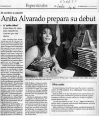 Anita Alvarado prepara su debut  [artículo]