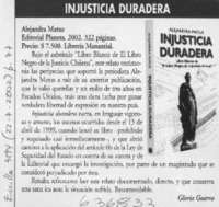 Injusticia duradera  [artículo] Gloria Guerra