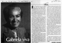Gabriela viva  [artículo] Antonio J. Salgado