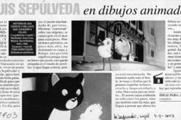 Luis Sepúlveda en dibujos animados  [artículo] A. J. S. V.