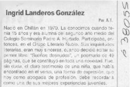 Ingrid Landeros González  [artículo] A. T.